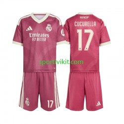 Completo da calcio Bambini Real Madrid Marc Cucurella 17 Maglia Terza 2026-2027 Manica Corta