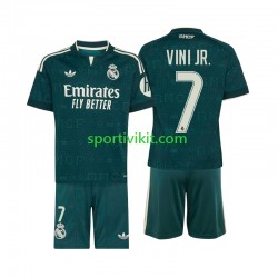 Completo da calcio Bambini Real Madrid Vinicius Junior 7 Maglia Seconda 2026-2027 Manica Corta
