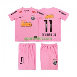 Completo da calcio Bambini Santos Neymar JR 11 Retro 2012 2013 Maglia Quarto Manica Corta