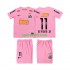Completo da calcio Bambini Santos Neymar JR 11 Retro 2012 2013 Maglia Quarto Manica Corta