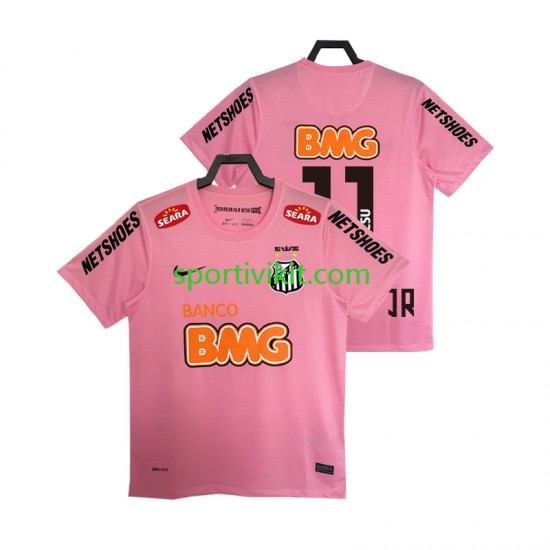 Santos Neymar JR 11 Retro 2012 2013 Uomo Maglia Quarto Manica Corta