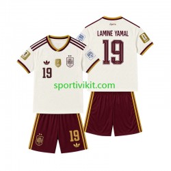 Completo da calcio Bambini Spagna 2-star Lamine Yamal 19 Maglia Seconda 2026-2027 Manica Corta