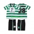 Completo da calcio Bambini Sporting CP Cristiano Ronaldo 28 Retro 1999 2000 Maglia Prima Manica Corta