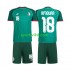Completo da calcio Bambini Algeria Mohamed Amoura 18 Maglia Seconda 2026 Manica Corta