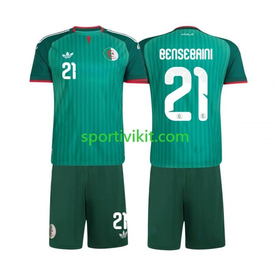 Completo da calcio Bambini Algeria Ramy Bensebaini 21 Maglia Seconda 2026 Manica Corta