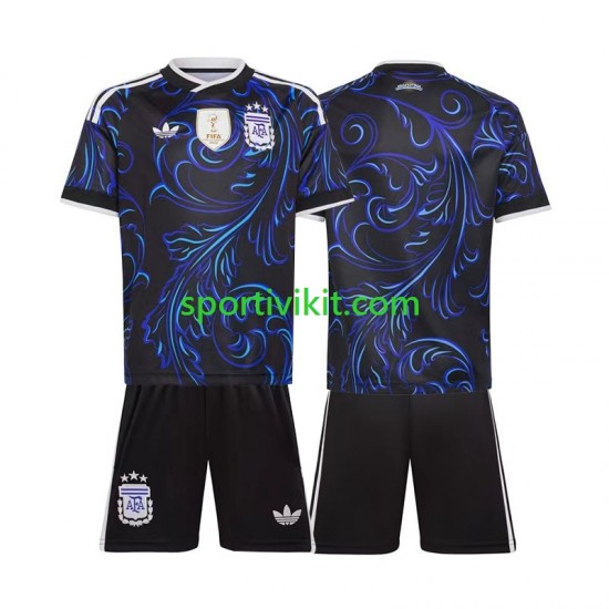 Completo da calcio Bambini Argentina World Cup Maglia Seconda 2026 Manica Corta