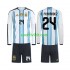 Completo da calcio Bambini Argentina Enzo Fernandez 24 World Cup Maglia Prima 2026 Manica Lunga