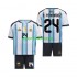 Completo da calcio Bambini Argentina Enzo Fernandez 24 World Cup Maglia Prima 2026 Manica Corta