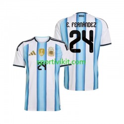 Argentina Enzo Fernandez 24 World Cup Uomo Maglia Prima 2026 Manica Corta