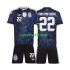 Completo da calcio Bambini Argentina Franco Mastantuono 22 World Cup Maglia Seconda 2026 Manica Corta