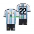 Completo da calcio Bambini Argentina Franco Mastantuono 22 World Cup Maglia Prima 2026 Manica Corta