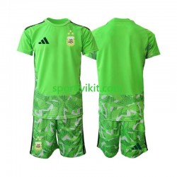 Completo da calcio Bambini Argentina Portiere World Cup Maglia Terza 2026 Manica Corta