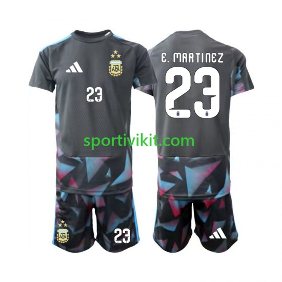 Completo da calcio Bambini Argentina Portiere Emiliano Martinez 23 World Cup Maglia Prima 2026 Manica Corta