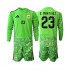 Completo da calcio Bambini Argentina Portiere Emiliano Martinez 23 World Cup Maglia Terza 2026 Manica Lunga