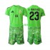 Completo da calcio Bambini Argentina Portiere Emiliano Martinez 23 World Cup Maglia Terza 2026 Manica Corta