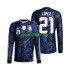 Argentina Jose Manuel Lopez 21 World Cup Uomo Maglia Seconda 2026 Manica Lunga