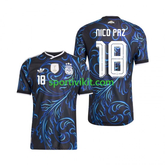 Argentina Nico Paz 18 World Cup Uomo Maglia Seconda 2026 Manica Corta