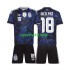 Completo da calcio Bambini Argentina Nico Paz 18 World Cup Maglia Seconda 2026 Manica Corta