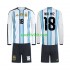 Completo da calcio Bambini Argentina Nico Paz 18 World Cup Maglia Prima 2026 Manica Lunga