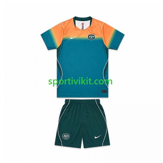 Completo da calcio Bambini Australia World Cup 11 Maglia Seconda 2026 Manica Corta