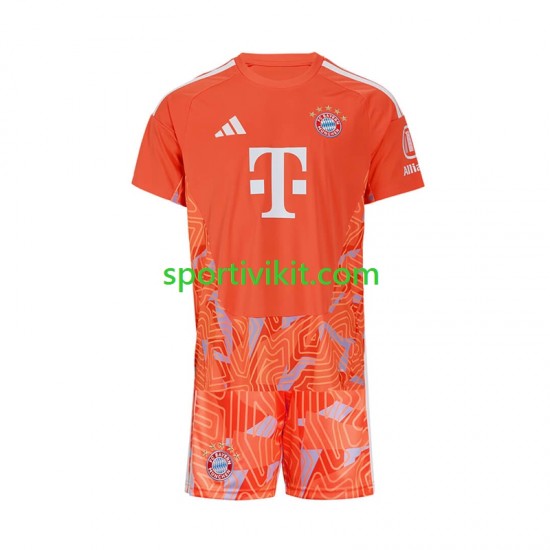 Completo da calcio Bambini FC Bayern München Portiere Maglia Seconda 2026-2027 Manica Corta
