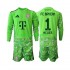 Completo da calcio Bambini FC Bayern München Portiere Manuel Neuer 1 Maglia Prima 2026-2027 Manica Lunga