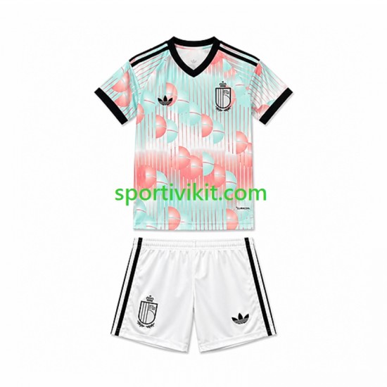 Completo da calcio Bambini Belgio World Cup Maglia Seconda 2026 Manica Corta