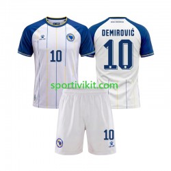Completo da calcio Bambini Bosnia Herzegovina Ermedin Demirovic 10 World Cup Maglia Seconda 2026 Manica Corta