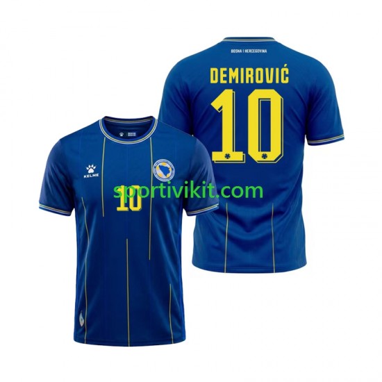 Bosnia Herzegovina Ermedin Demirovic 10 World Cup Uomo Maglia Prima 2026 Manica Corta