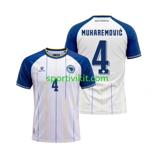 Bosnia Herzegovina Tarik Muharemovic 4 World Cup Uomo Maglia Seconda 2026 Manica Corta