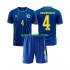 Completo da calcio Bambini Bosnia Herzegovina Tarik Muharemovic 4 World Cup Maglia Prima 2026 Manica Corta