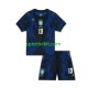 Completo da calcio Bambini Brasile Endrick 19 World Cup Maglia Seconda 2026 Manica Corta