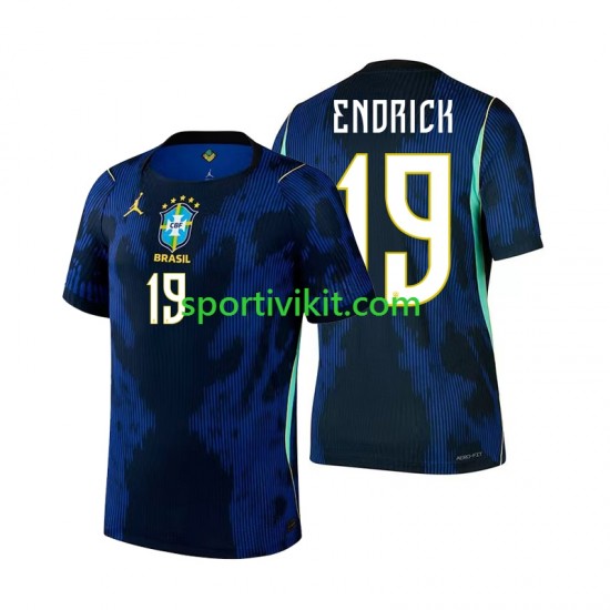 Brasile Endrick 19 World Cup Uomo Maglia Seconda 2026 Manica Corta