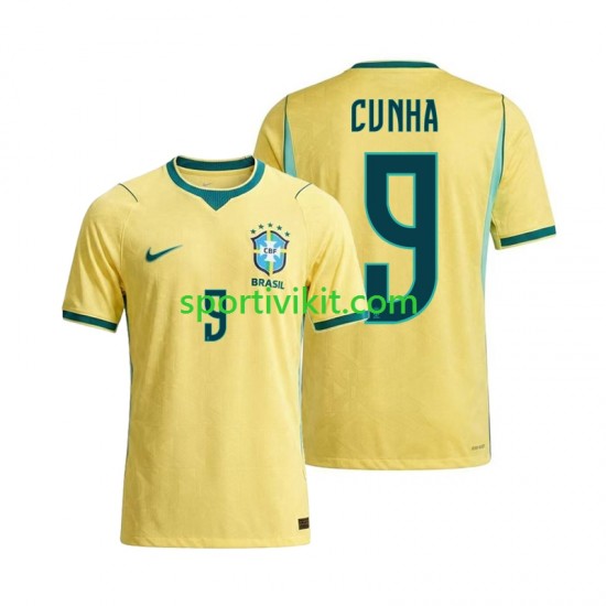 Brasile Matheus Cunha 9 World Cup Uomo Maglia Prima 2026 Manica Corta