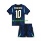 Completo da calcio Bambini Brasile Ronaldinho 10 World Cup Maglia Seconda 2026 Manica Corta