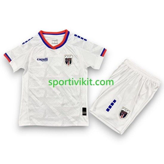 Completo da calcio Bambini Cape Verde World Cup Maglia Seconda 2026 Manica Corta