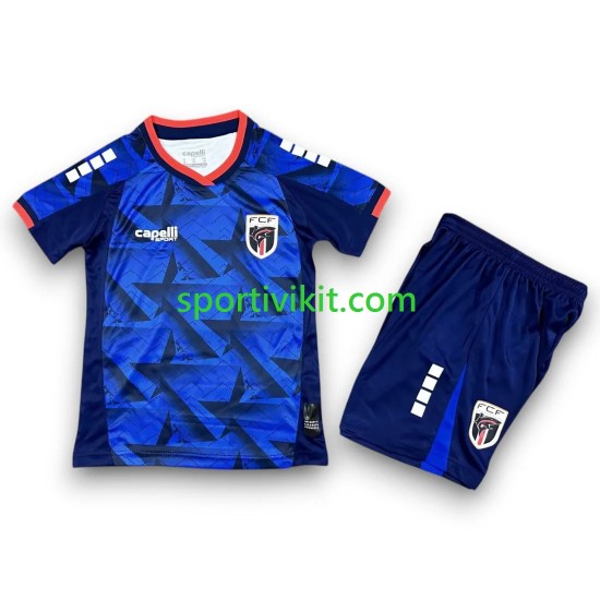 Completo da calcio Bambini Cape Verde World Cup Maglia Prima 2026 Manica Corta