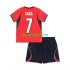 Completo da calcio Bambini Inghilterra Bukayo Saka 7 World Cup Maglia Seconda 2026 Manica Corta