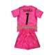 Completo da calcio Bambini Francia Portiere Brice Samba 1 World Cup Maglia Seconda 2026 Manica Corta