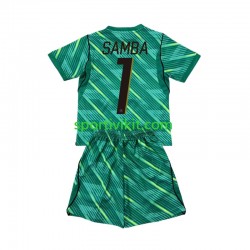 Completo da calcio Bambini Francia Portiere Brice Samba 1 World Cup Maglia Terza 2026 Manica Corta