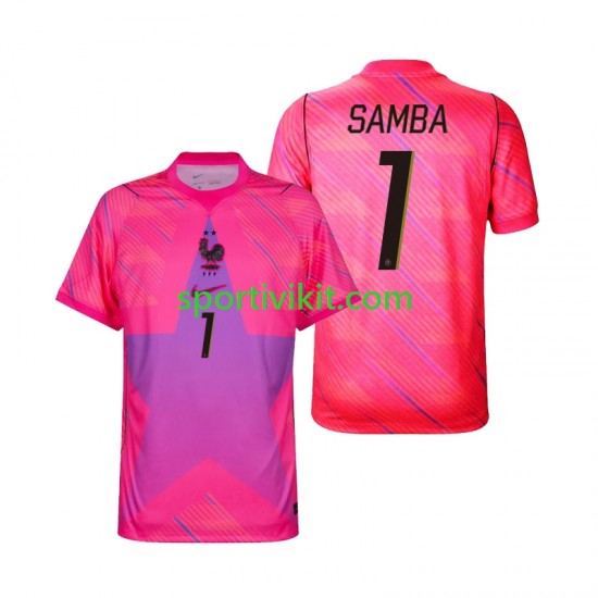 Francia Portiere Brice Samba 1 World Cup Uomo Maglia Seconda 2026 Manica Corta