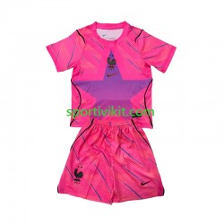 Completo da calcio Bambini Francia Portiere World Cup Maglia Seconda 2026 Manica Corta