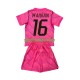 Completo da calcio Bambini Francia Portiere Mike Maignan 16 World Cup Maglia Seconda 2026 Manica Corta