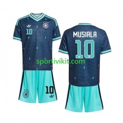 Completo da calcio Bambini Germania Jamal Musiala 10 World Cup Maglia Seconda 2026 Manica Corta