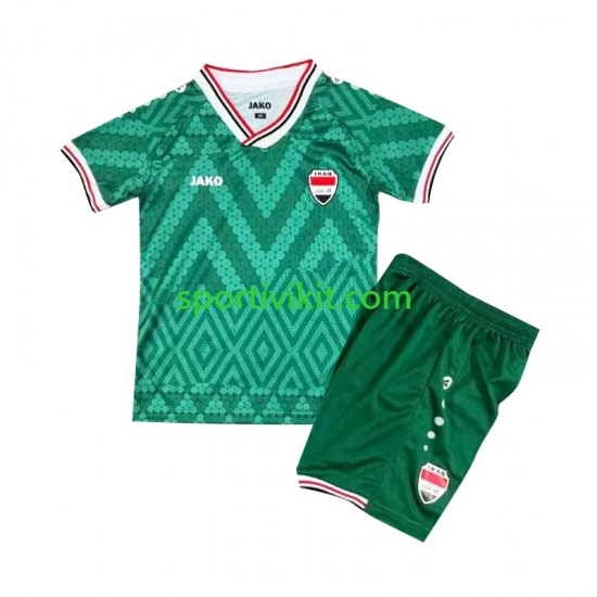 Completo da calcio Bambini Iraq World Cup Maglia Prima 2026 Manica Corta