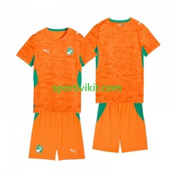 Completo da calcio Bambini Costa d'Avorio Football Kit World Cup Uomo Prima 2026 Manica Corta