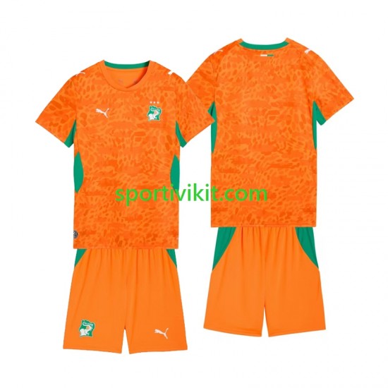 Completo da calcio Bambini Costa d'Avorio Football Kit World Cup Uomo Prima 2026 Manica Corta