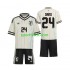 Completo da calcio Bambini Giappone Kaishu Sano 24 World Cup Maglia Seconda 2026 Manica Corta