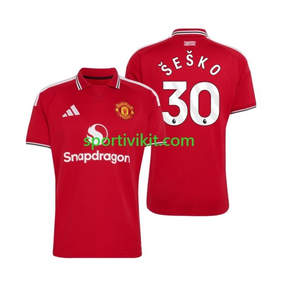 Manchester United Benjamin Sesko 30 Uomo Maglia Prima 2026-2027 Manica Corta