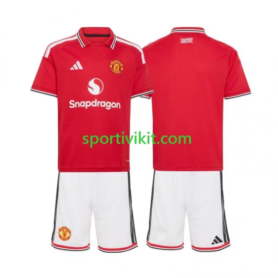 Completo da calcio Bambini Manchester United Maglia Prima 2026-2027 Manica Corta